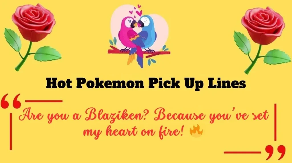 Pokémon Pick-Up Lines